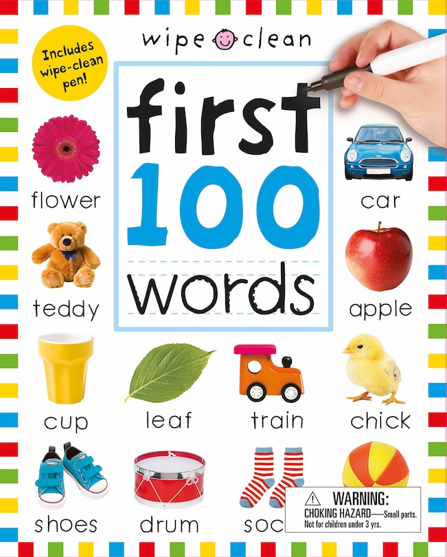Front cover_Wipe Clean: First 100 Words (enclosed Spiral Binding)