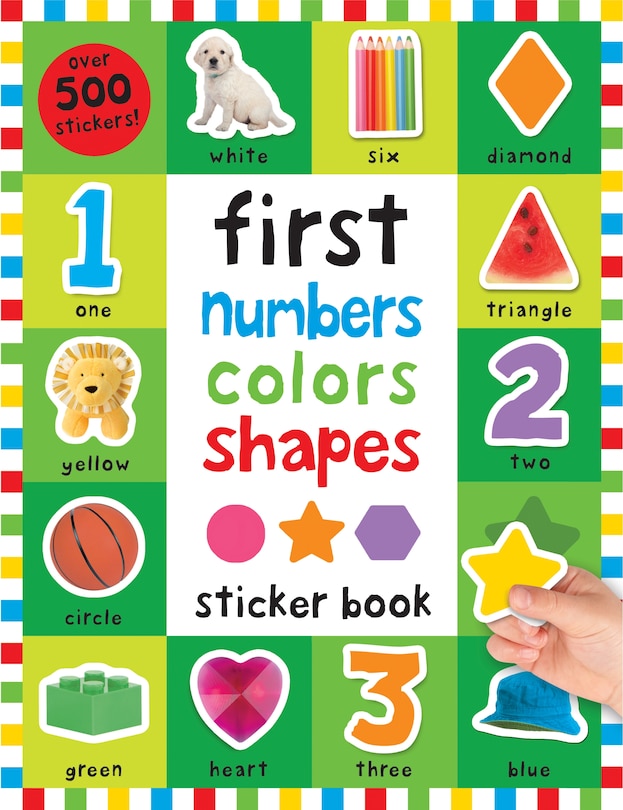 Front cover_First 100 Stickers: First Numbers, Colors, Shapes