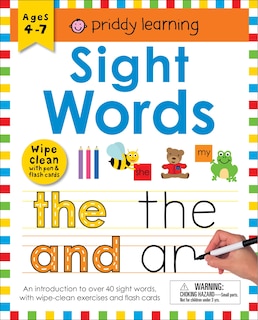 Wipe Clean Workbook: Sight Words (enclosed Spiral Binding): Ages 4-7; Wipe-clean With Pen & Flash Cards