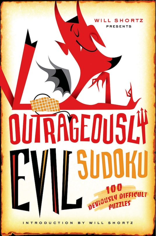 Front cover_Will Shortz Presents Outrageously Evil Sudoku