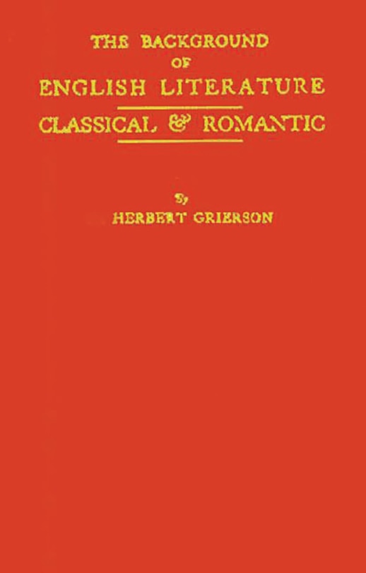Front cover_The Background of English Literature