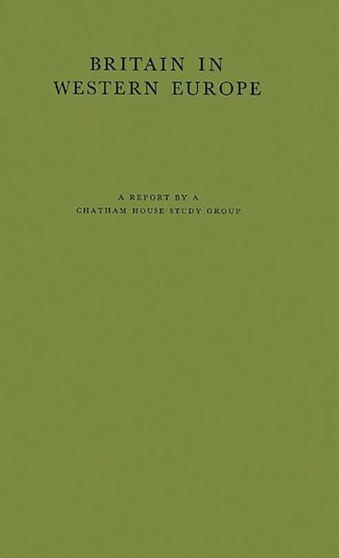 Couverture_Britain In Western Europe