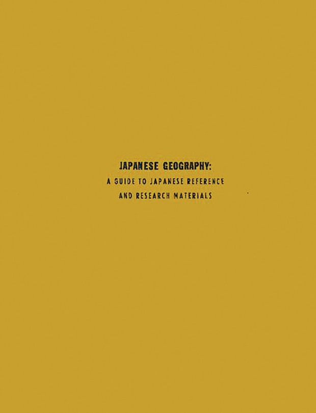 Couverture_Japanese Geography