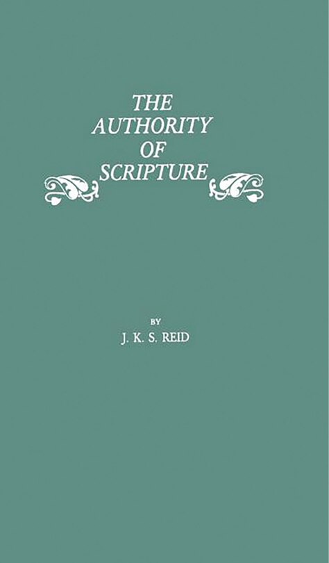 Couverture_The Authority of Scripture