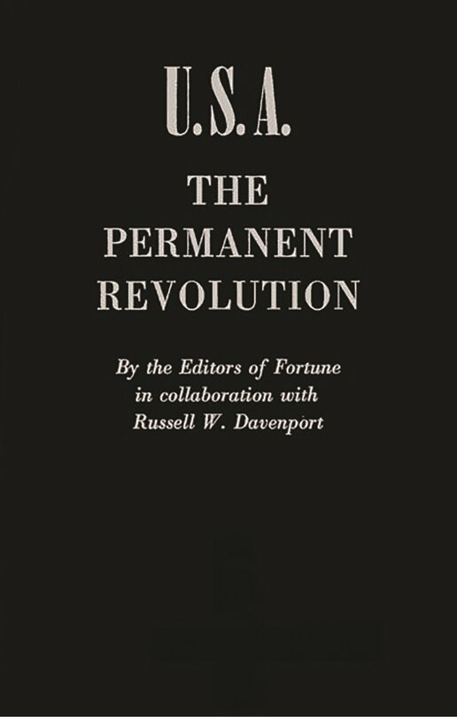 Front cover_U.s.a., The Permanent Revolution