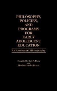 Couverture_Philosophy, Policies, and Programs for Early Adolescent Education