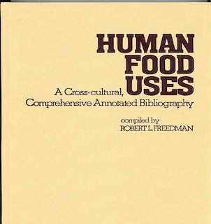 Front cover_Human Food Uses