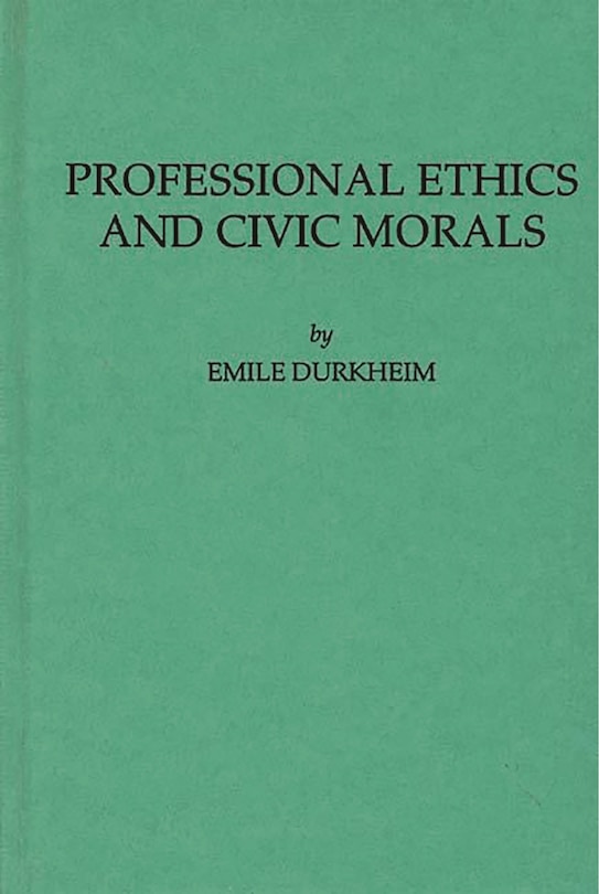 Front cover_Professional Ethics And Civic Morals