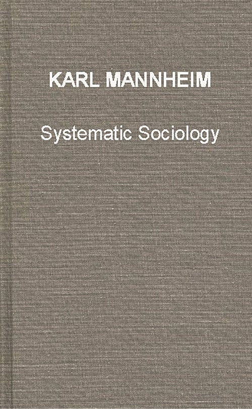 Couverture_Systematic Sociology