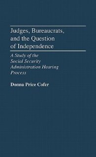 Couverture_Judges, Bureaucrats, and the Question of Independence
