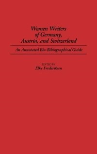 Couverture_Women Writers of Germany, Austria, and Switzerland
