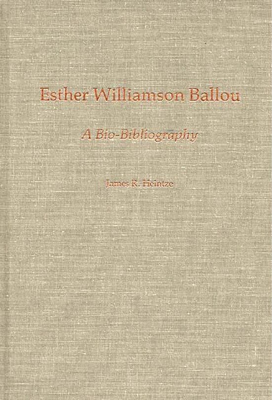Front cover_Esther Williamson Ballou