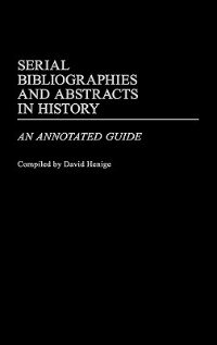 Couverture_Serial Bibliographies and Abstracts in History