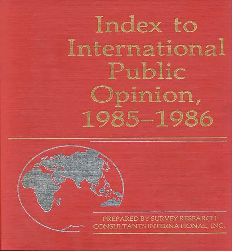 Couverture_Index to International Public Opinion, 1985-1986