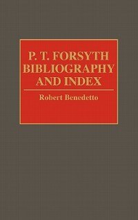 Front cover_P.t. Forsyth Bibliography And Index