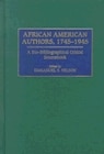 Couverture_African American Authors, 1745-1945