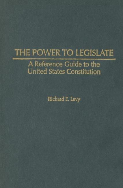 Front cover_The Power to Legislate