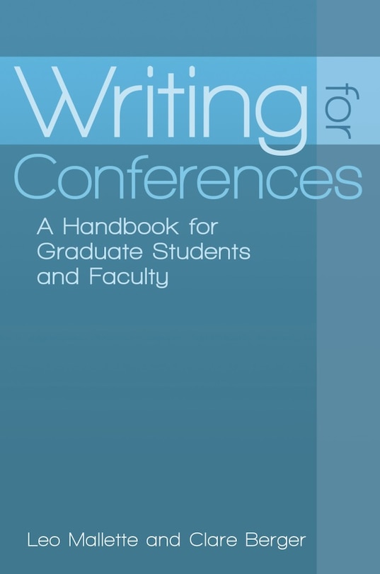 Front cover_Writing for Conferences