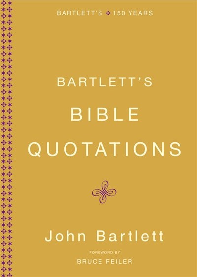 Front cover_Bartlett's Bible Quotations
