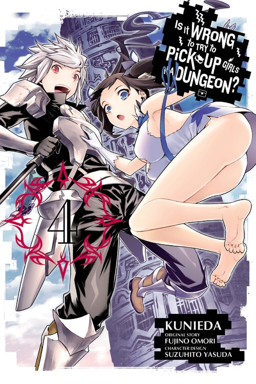 Front cover_Is It Wrong To Try To Pick Up Girls In A Dungeon?, Vol. 4 (manga)