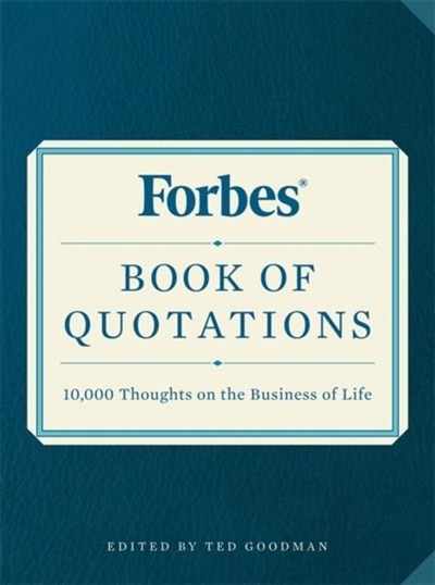 Front cover_Forbes Book Of Quotations