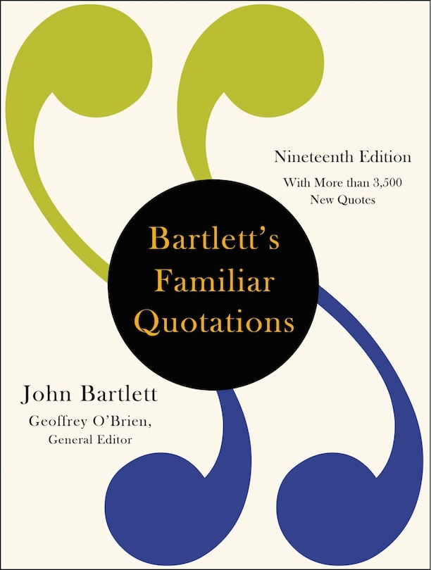 Front cover_Bartlett's Familiar Quotations