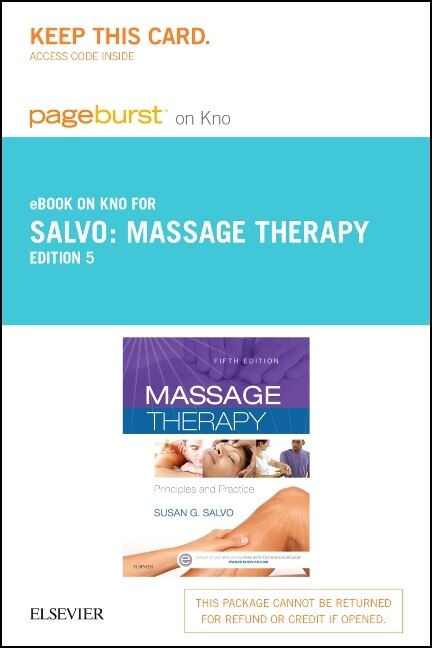 Front cover_Massage Therapy - Pageburst eBook on Kno (Retail Access Card)