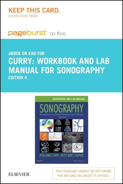 Front cover_Workbook and Lab Manual for Sonography - Pageburst E-Book on Kno (Retail Access Card)