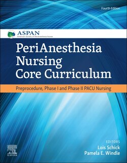 Couverture_Perianesthesia Nursing Core Curriculum