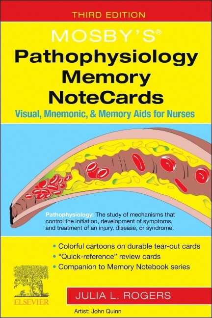 Front cover_Mosby's Pathophysiology Memory Notecards