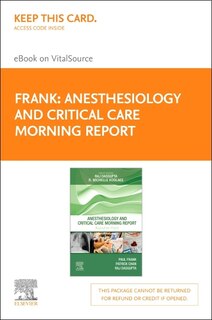 Front cover_Anesthesiology and Critical Care Morning Report - Elsevier eBook on VitalSource (Retail Access Card)