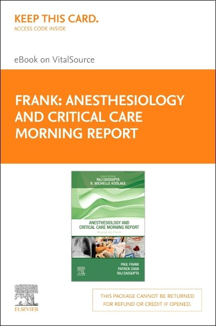 Front cover_Anesthesiology and Critical Care Morning Report - Elsevier eBook on VitalSource (Retail Access Card)