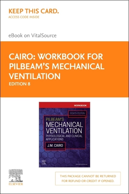 Couverture_Workbook for Pilbeam's Mechanical Ventilation Elsevier eBook on VitalSource (Retail Access Card)