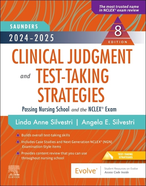 Front cover_2024-2025 Saunders Clinical Judgment and Test-Taking Strategies