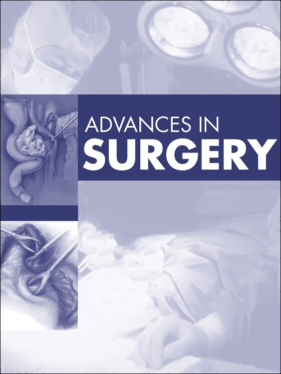 Couverture_Advances in Surgery, 2022