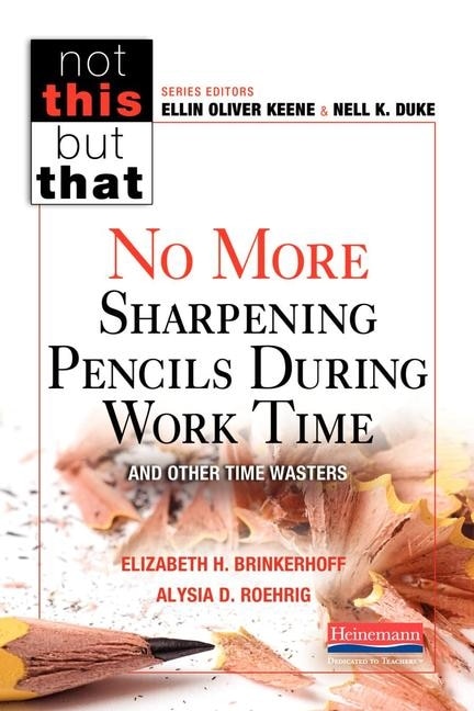 Couverture_No More Sharpening Pencils During Work Time And Other Time Wasters