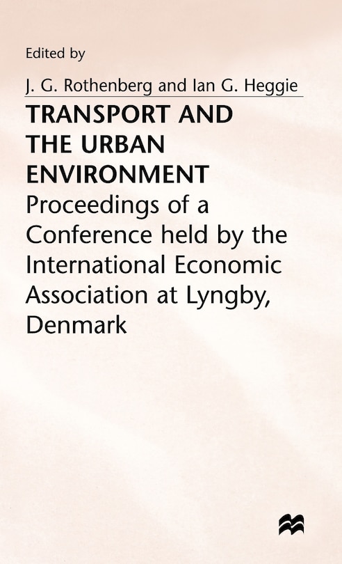 Front cover_Transport And The Urban Environment