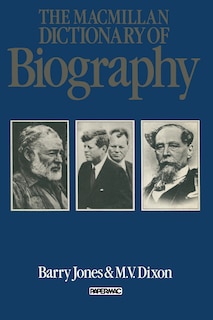 Front cover_The Macmillan Dictionary Of Biography