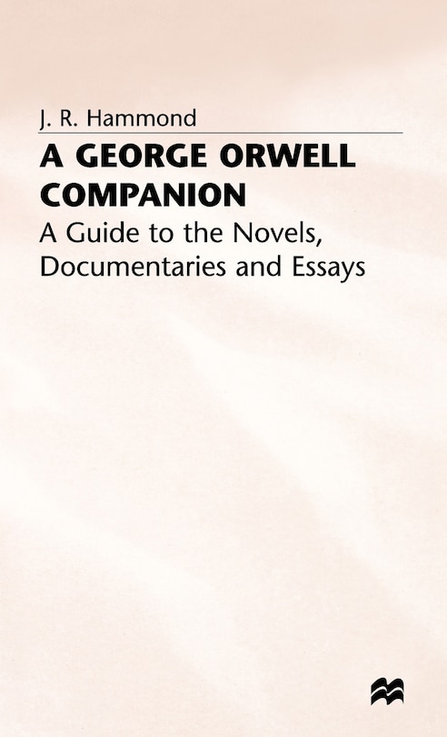 Front cover_A George Orwell Companion