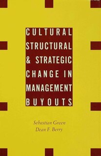 Front cover_Cultural, Structural And Strategic Change In Management Buyouts
