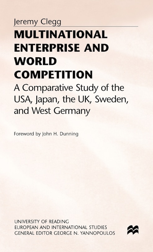 Couverture_Multinational Enterprise And World Competition