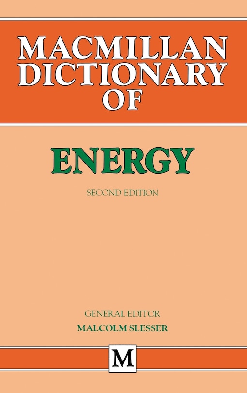 Front cover_Dictionary Of Energy