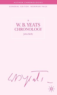 Front cover_A W.b. Yeats Chronology