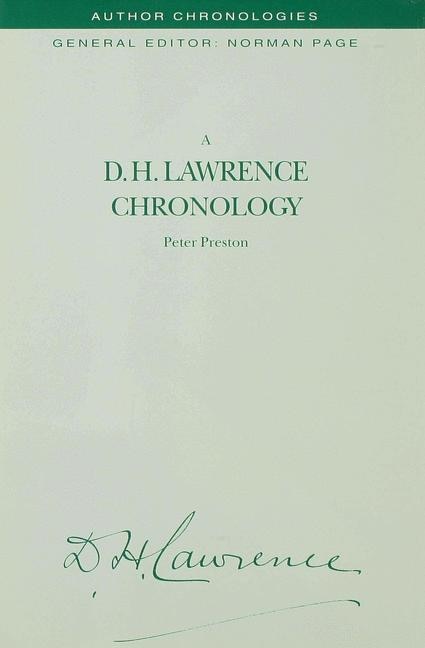 Front cover_A D.h. Lawrence Chronology