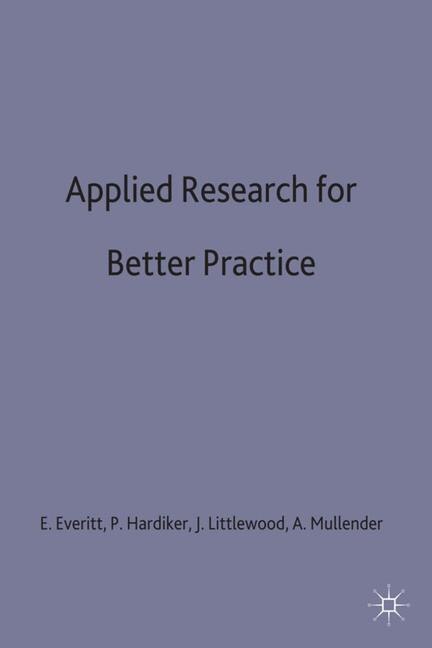 Couverture_Applied Research for Better Practice