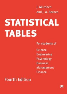 Front cover_Statistical Tables