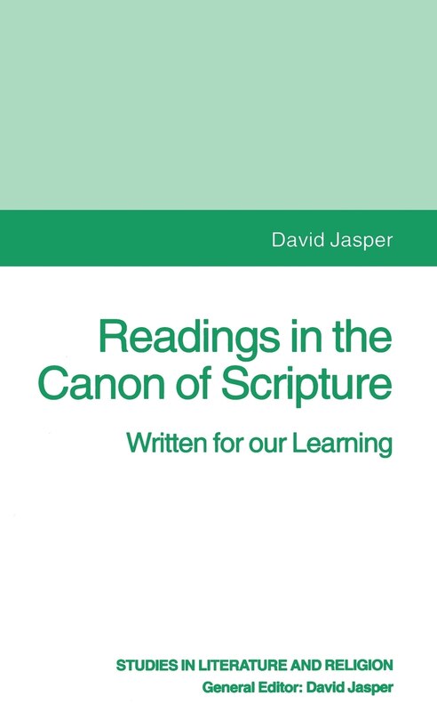 Front cover_Readings In The Canon Of Scripture