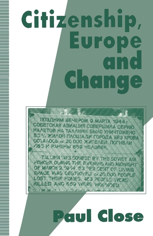 Front cover_Citizenship, Europe And Change