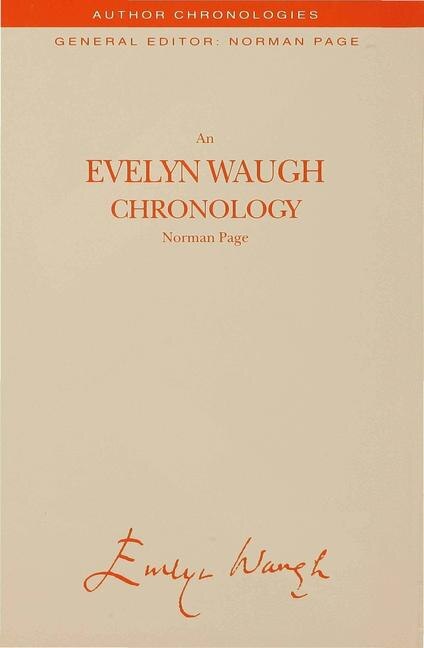 Front cover_An Evelyn Waugh Chronology