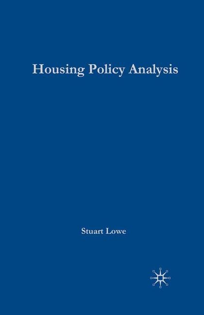 Front cover_Housing Policy Analysis